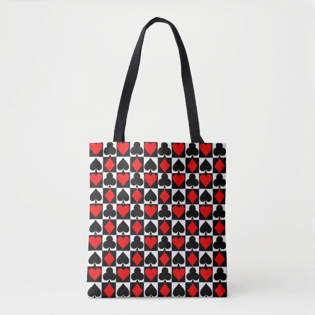Tote Bag Jouer aux cartes (Devant)