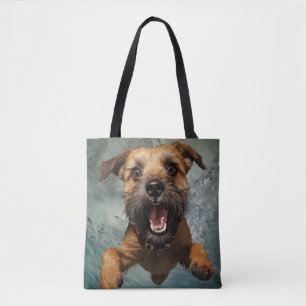 Tote Bag Jouer Chien nager Design sous-marin