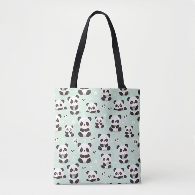 Tote Bag Jouer Motif Panda (Devant)