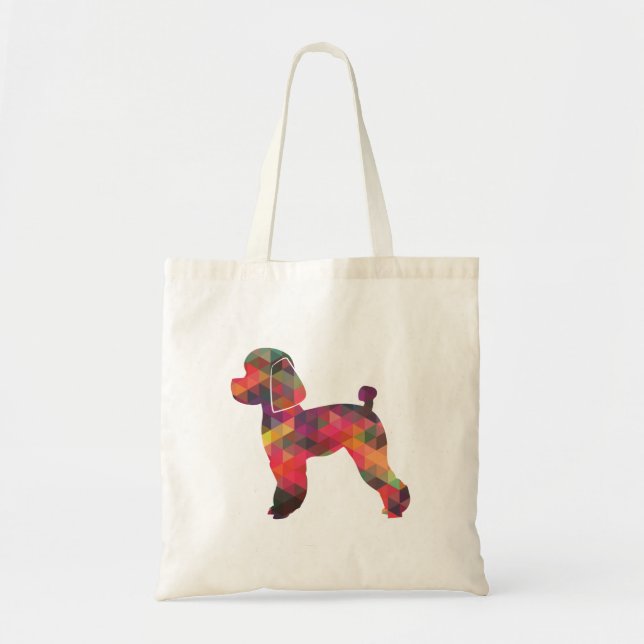 Tote Bag Jouet Poodle Chien Geo Silhouette Multi (Devant)