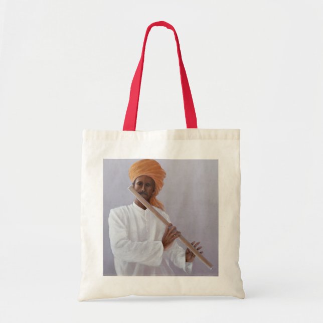 Tote Bag Joueur de cannelure (Devant)
