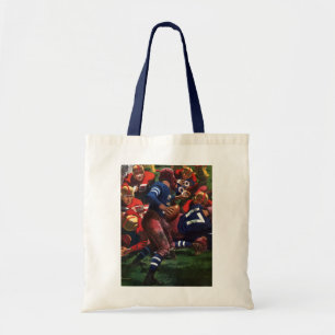 Tote Bag Joueur de football américain vintage quarterback e