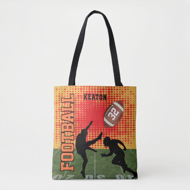 Tote Bag Joueur de football Kickball (Devant)