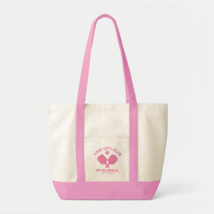 Tote Bag Joueur de l'équipe de Pickleball Club Personnalisé