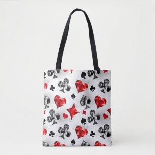 Tote Bag Joueur de poker Parieur Enseigne de cartes Couleur