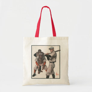Tote Bag Joueurs de baseball de sport vintage