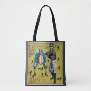 Tote Bag Joueurs de baseball de sport vintage au match à do