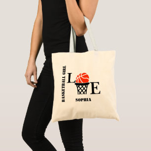 Tote Bag Joueuse de basket-ball, fille de basket-ball Anniv