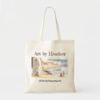 Tote Bag "Jour à la plage" par art par Heather fourre-tout