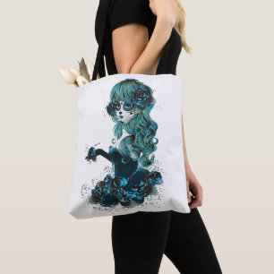Tote Bag Jour de belle Girl Dia De Los Muertos morte