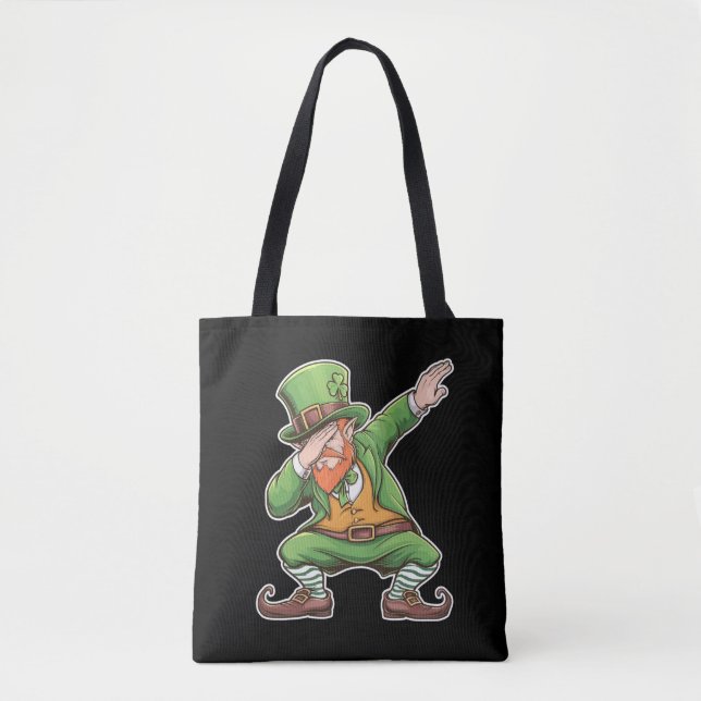 Tote Bag Jour de la Saint Patrick Dab Dabbing Leprechaun En (Devant)