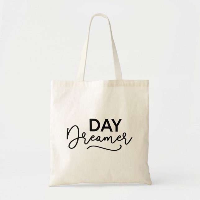 Tote Bag Jour de rêve de script moderne (Devant)