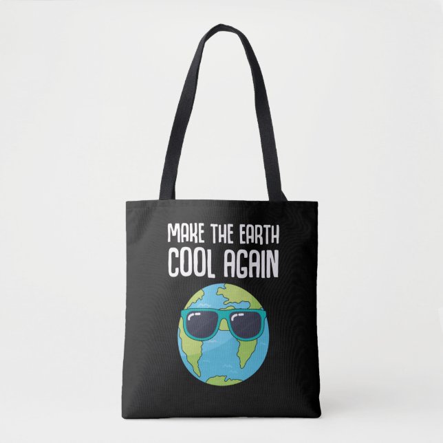 Tote Bag Jour des terres cool Planète Économiser l'environn (Devant)