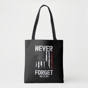 Tote Bag Jour du Souvenir Ne Jamais Oublier le 11 Septembre