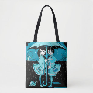 Tote Bag Jour pluvieux dans le bleu
