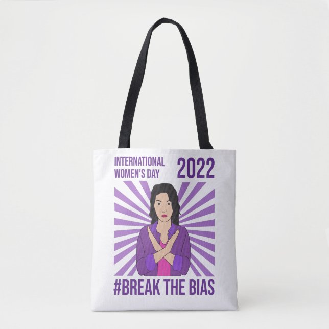 TOTE BAG JOURNÉE INTERNATIONALE DE LA FEMME 2022 #BREAK THE (Devant)