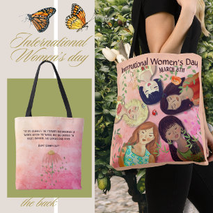 Tote Bag Journée internationale de la femme Rose féminine