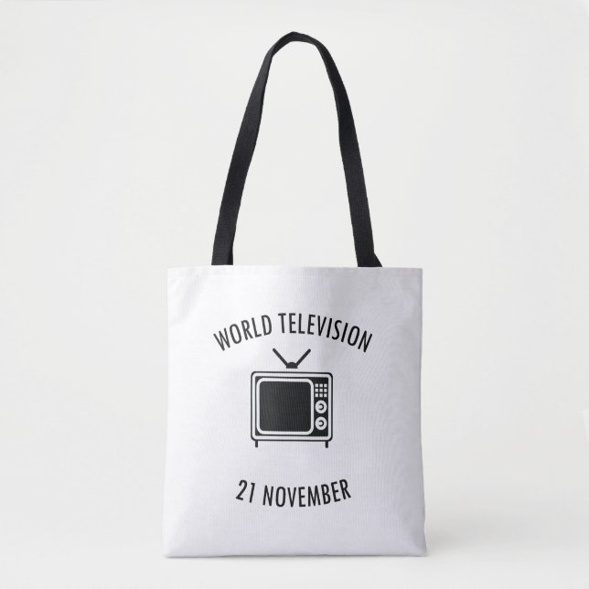 Tote Bag journée mondiale de la télévision (Devant)