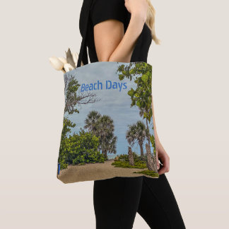 Tote Bag Journées de plage, ciel couvert, Bienvenue sur la 