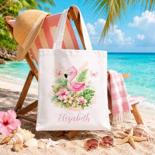 Tote Bag Journées Ensoleillées & Façons de Flamant Rose