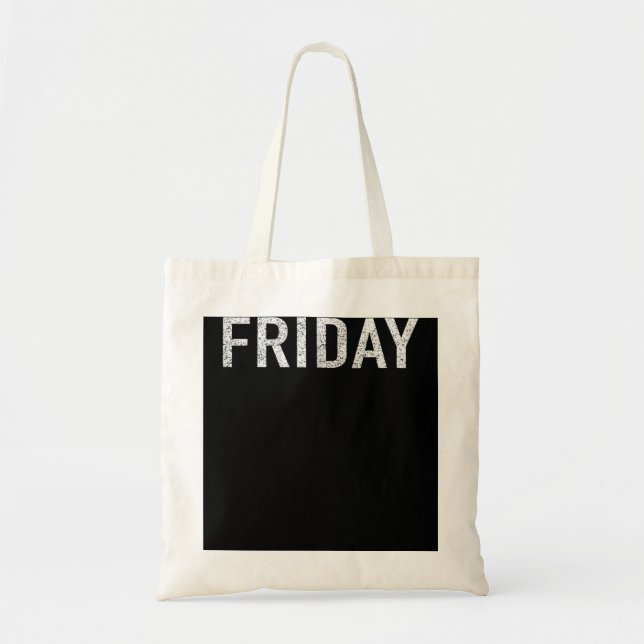 Tote Bag JOURS de la série WEEK 'VENDREDI' en détresse (Devant)