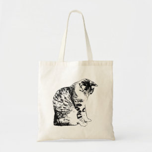 Tote Bag Jours du marché avec style Chat moderne