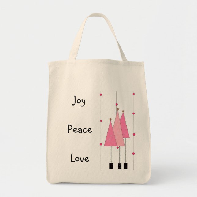 Tote Bag Joy Peace Love... (Devant)