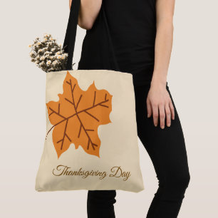 Tote Bag Joyeuse fête de Thanksgiving, Saison d'automne, Mo