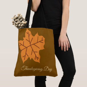 Tote Bag Joyeuse fête de Thanksgiving, Saison d'automne, Mo