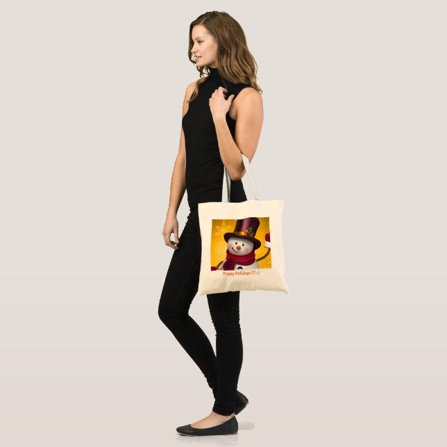 Tote Bag Joyeuses fêtes (Devant (modèle))