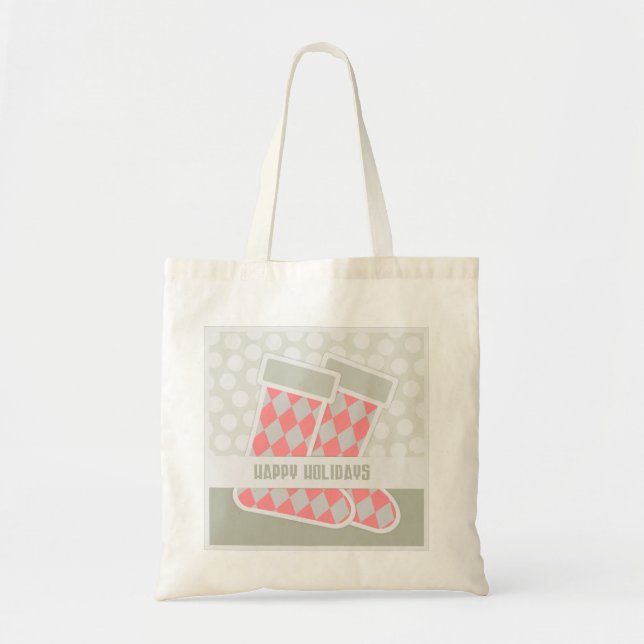 Tote Bag Joyeuses fêtes en attente (Devant)