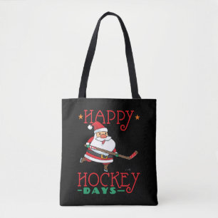 Tote Bag Joyeuses Journées de hockey - Noël de hockey