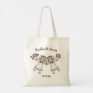 Tote Bag Joyeuses mariées Personnalisé Gay Lesbian Mariage