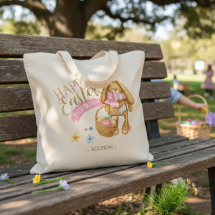 Tote Bag Joyeuses Pâques personnalisées Everybunny ID640