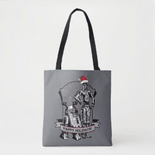 Tote Bag Joyeuses Vacances De R2-D2 & C-2PO