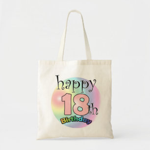 Tote Bag Joyeux 18ème anniversaire (roze)