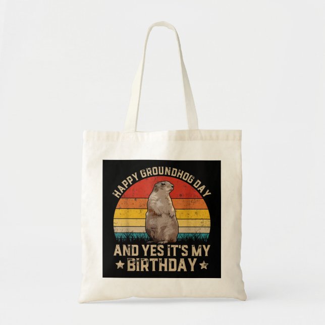 Tote Bag Joyeux Amoureux du Jour de la Marmotte Costume Gar (Devant)