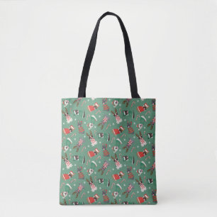 Tote Bag Joyeux Buldogs français de Noël