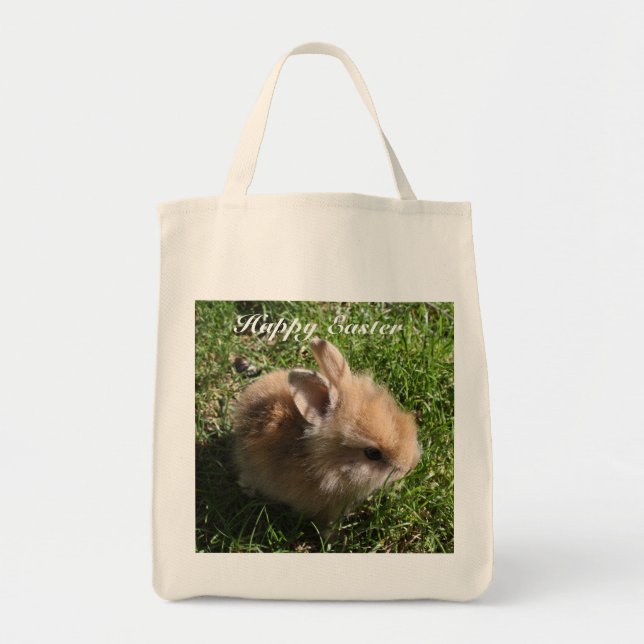 Tote Bag Joyeux Bunny de Pâques Fourre-tout (Devant)