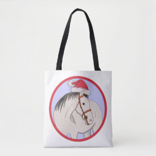 Tote Bag Joyeux Cheval de Noël