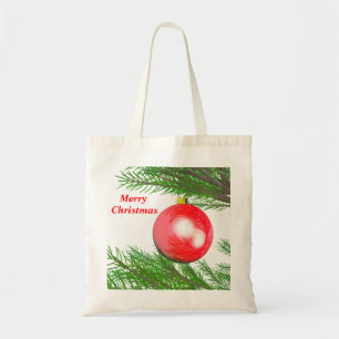 Tote Bag Joyeux décor d'arbre de Noël