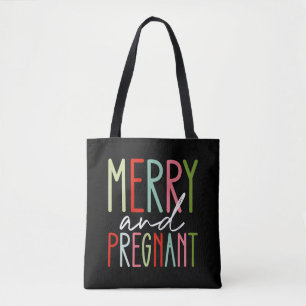 Tote Bag Joyeux et grossesse mère Noël