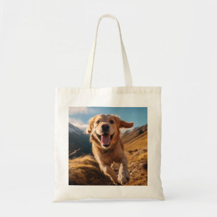 Tote Bag Joyeux Golden Retriever en cours