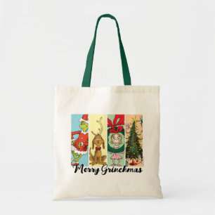 Tote Bag Joyeux Grinchmas Collage de vacances
