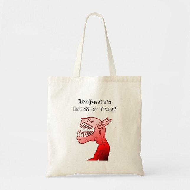 Tote Bag Joyeux Halloween Ghoul (Devant)