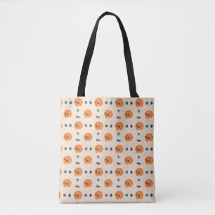 Tote Bag Joyeux Halloween sans couture motif, arrière - pla