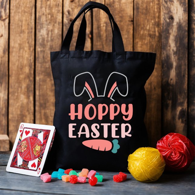 Tote Bag Joyeux jour de Pâques - Drôle lapin mignonne (Créateur téléchargé)