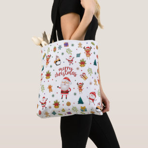 Tote Bag Joyeux Motif de Noël