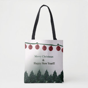 Tote Bag Joyeux Noël, Bonne Année Fourre-tout