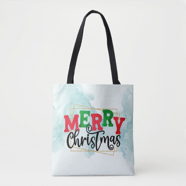 Tote Bag Joyeux Noël encadré-80716 (Devant)